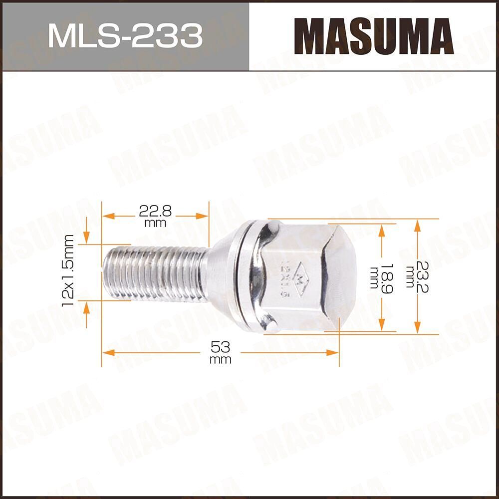 Masuma MLS233 12/1,5 конус L/22,8 хром